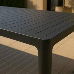 Table De Jardin<Made in Meubles Table de jardin grise en aluminium Kaïa