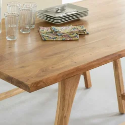 Table À Manger<Made in Meubles Table haute en bois d'acacia Orane