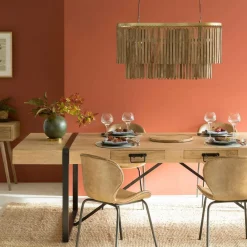 Table À Manger<Made in Meubles Table à manger avec allonges en bois de manguier New-York