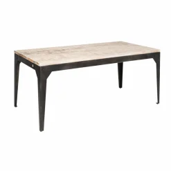 Table À Manger<Made in Meubles Table à manger avec allonges en bois de manguier et métal Locker