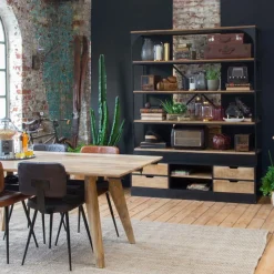 Table À Manger<Made in Meubles Table à manger avec allonges en bois de manguier Wood