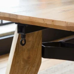 Table À Manger<Made in Meubles Table à manger avec allonges en bois de manguier Wood