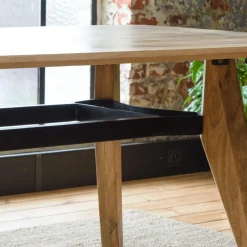 Table À Manger<Made in Meubles Table à manger avec allonges en bois de manguier Wood