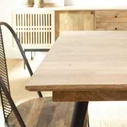 Table À Manger<Made in Meubles Table à manger avec allonges en bois de manguier Pia