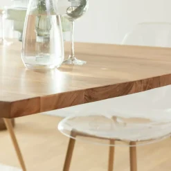 Table À Manger<Made in Meubles Table à manger en bois d'acacia et métal Coco