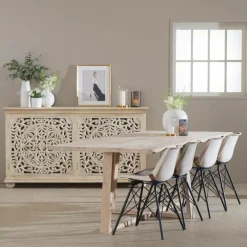 Table À Manger<Made in Meubles Table à manger en bois de manguier Rhodes