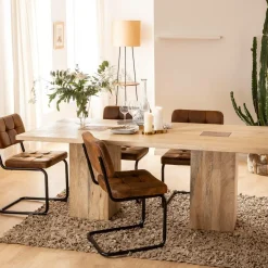 Table À Manger<Made in Meubles Table à manger en bois de manguier Vivien