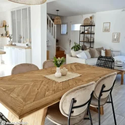 Table À Manger<Made in Meubles Table à manger en bois recyclé Blaise