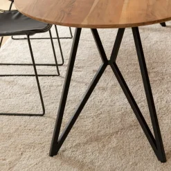 Table À Manger<Made in Meubles Table à manger ovale en bois d'acacia Ivan