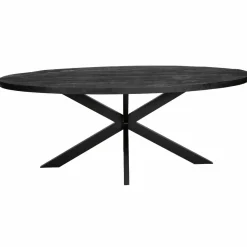 Table À Manger<Made in Meubles Table à manger ovale en bois de manguier Amor