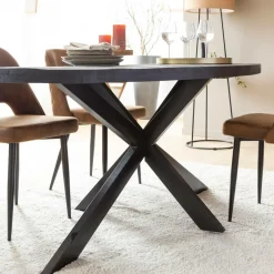 Table À Manger<Made in Meubles Table à manger ovale en bois de manguier Amor