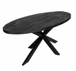 Table À Manger<Made in Meubles Table à manger ovale en bois de manguier Amor