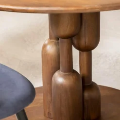 Table À Manger<Made in Meubles Table à manger ronde en bois de manguier Zola