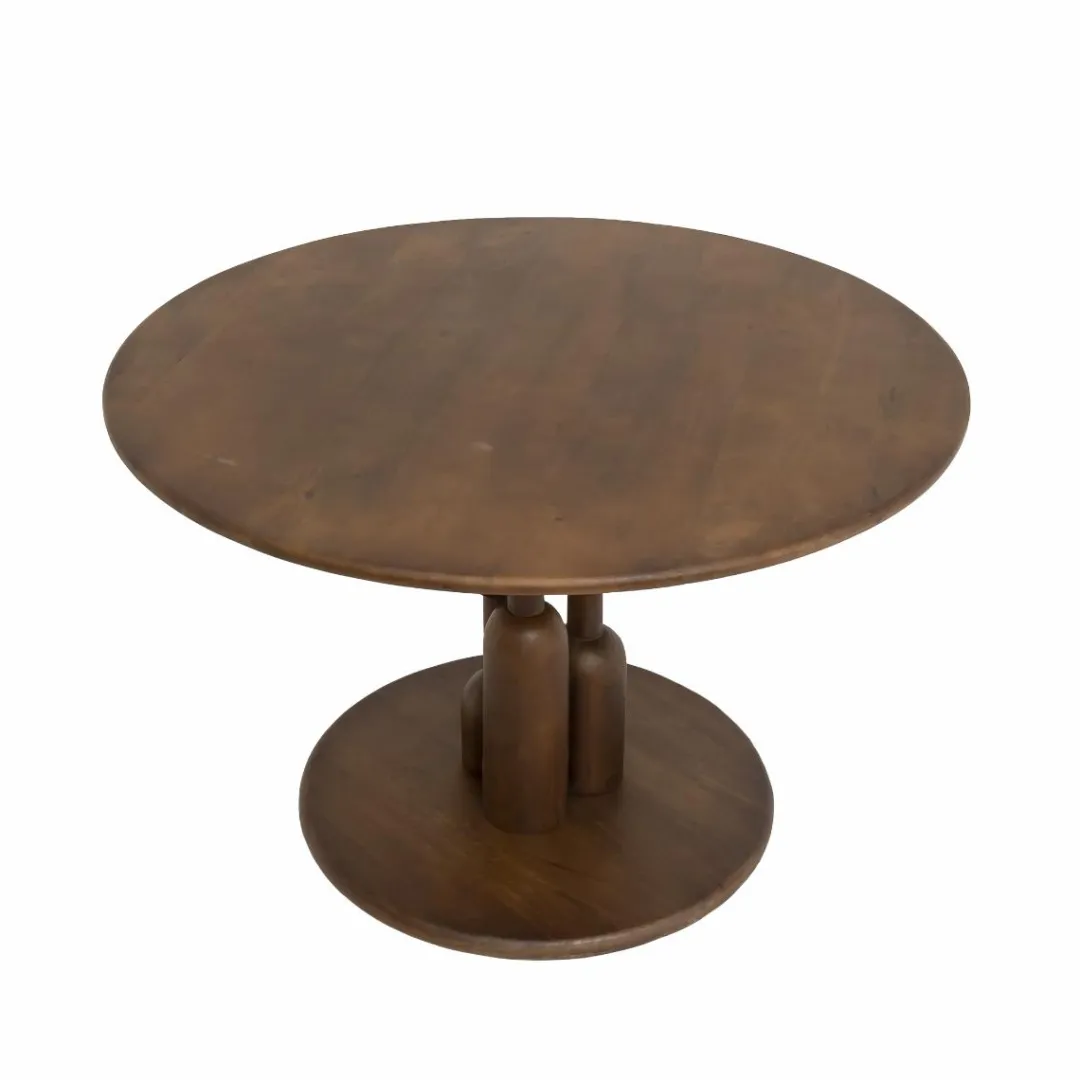 Table À Manger<Made in Meubles Table à manger ronde en bois de manguier Zola