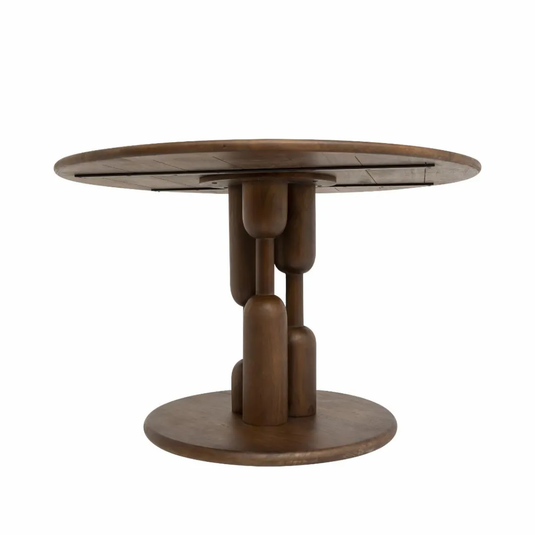 Table À Manger<Made in Meubles Table à manger ronde en bois de manguier Zola