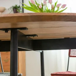 Table À Manger<Made in Meubles Table à manger ronde en bois de manguier Gloria