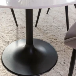 Table À Manger<Made in Meubles Table à manger ronde en marbre Servane