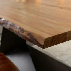 Table À Manger<Made in Meubles Table à manger suspendu en bois d'acacia et métal Coco