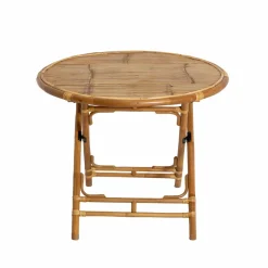 Table À Manger<Made in Meubles Table ronde en bambou 4 places Soline