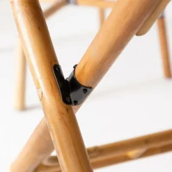 Table À Manger<Made in Meubles Table ronde en bambou 4 places Soline