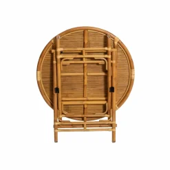 Table À Manger<Made in Meubles Table ronde en bambou 4 places Soline