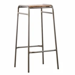 Tabouret De Bar<Made in Meubles Tabouret de bar écolier bois et métal 77cm Marcus