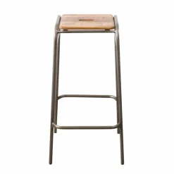 Tabouret De Bar<Made in Meubles Tabouret de bar écolier bois et métal 77cm Marcus
