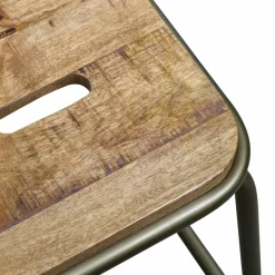 Tabouret De Bar<Made in Meubles Tabouret de bar écolier métal et bois 69 cm Marcus