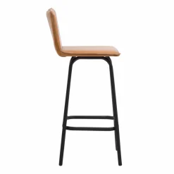 Tabouret De Bar<Made in Meubles Tabouret de bar en cuir marron Louise (lot de 2)