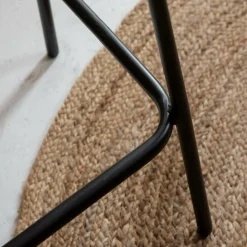 Tabouret De Bar<Made in Meubles Tabouret de bar en cuir marron et métal Alexandre (lot de 2)