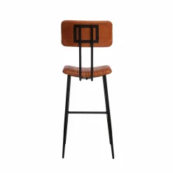 Tabouret De Bar<Made in Meubles Tabouret de bar en cuir marron Carl