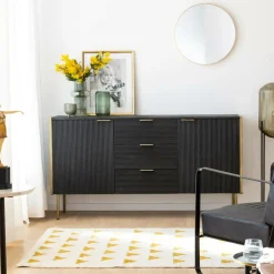 Décoration<Made in Meubles Tapis en coton Baptiste