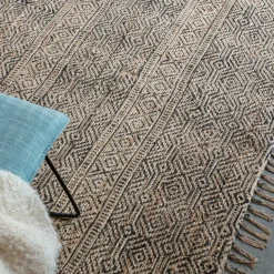 Décoration<Made in Meubles Tapis en jute et coton Antonia