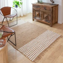 Décoration<Made in Meubles Tapis en jute et coton Lali