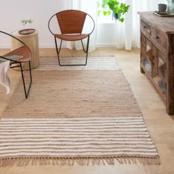 Décoration<Made in Meubles Tapis en jute et coton Lali