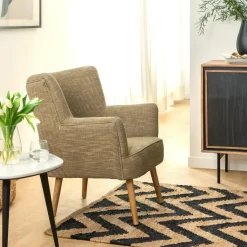 Décoration<Made in Meubles Tapis en jute et coton Mathilde