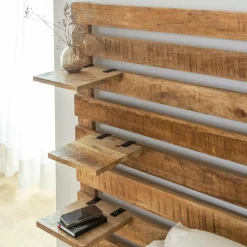 Tête De Lit<Made in Meubles Tête de lit en bois avec étagère Marais