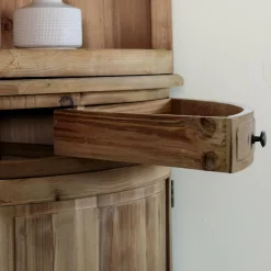 Vaisselier<Made in Meubles Vaisselier arrondi en bois recyclé Garance