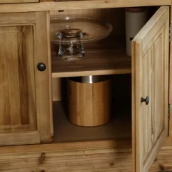 Vaisselier<Made in Meubles Vaisselier arrondi en bois recyclé Garance