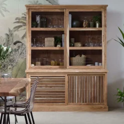 Vaisselier<Made in Meubles Vaisselier en bois d'acacia Salta