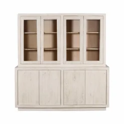 Vaisselier<Made in Meubles Vaisselier en bois de manguier blanchi Alison