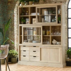 Vaisselier<Made in Meubles Vaisselier en bois de manguier Nina