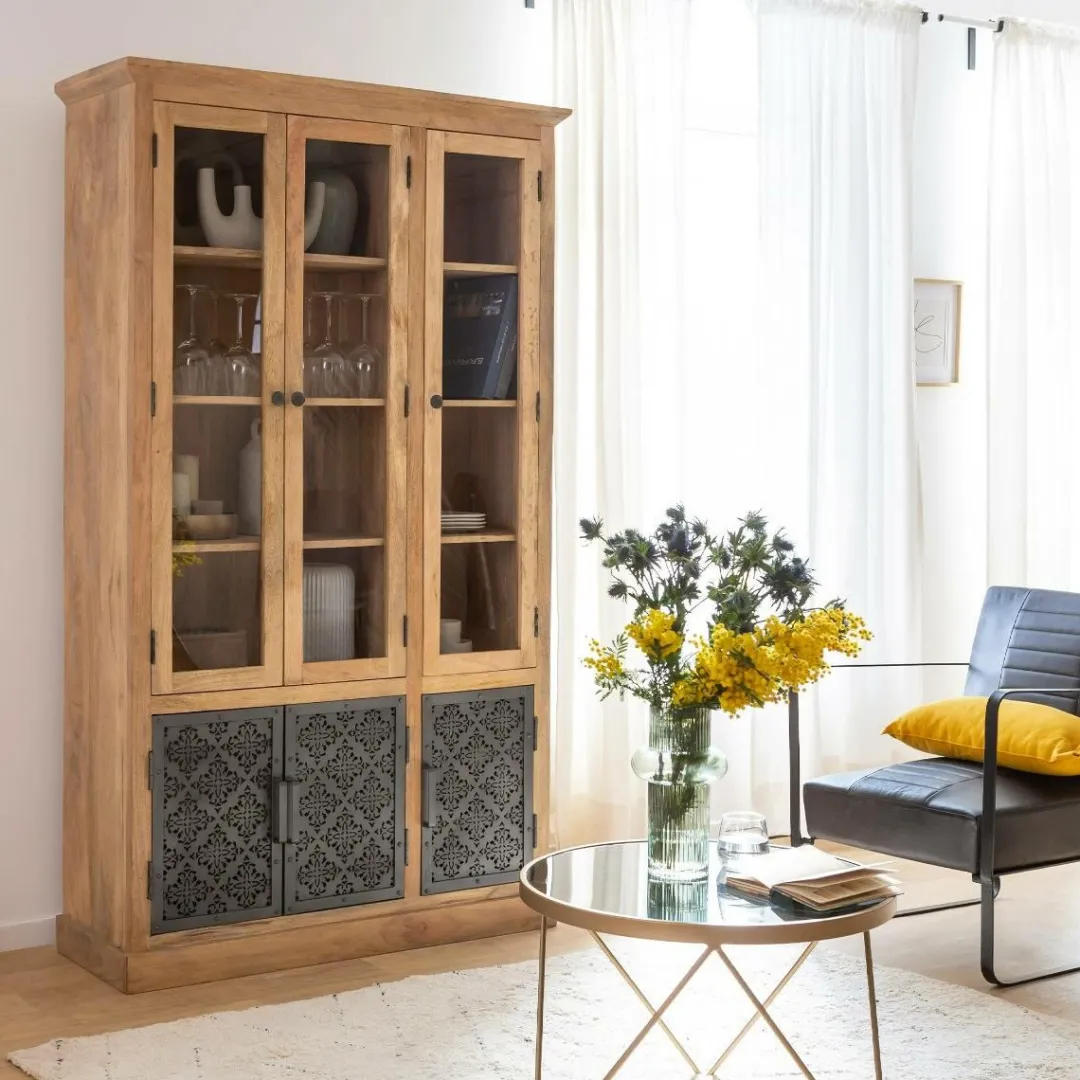 Vaisselier<Made in Meubles Vaisselier en bois de manguier Sahara