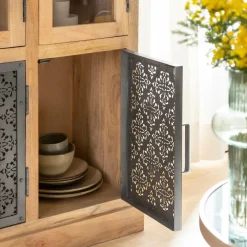 Vaisselier<Made in Meubles Vaisselier en bois de manguier Sahara