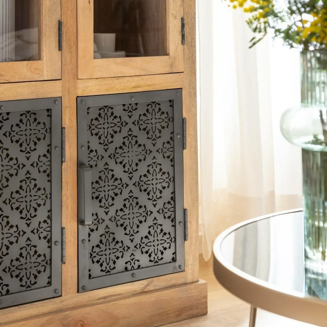 Vaisselier<Made in Meubles Vaisselier en bois de manguier Sahara