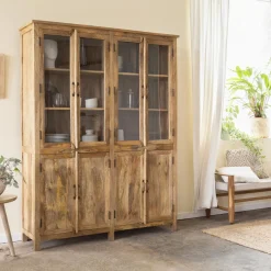 Vaisselier<Made in Meubles Vaisselier en bois de manguier Lisandro