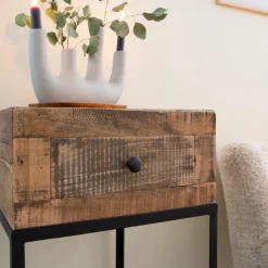 Décoration<Made in Meubles Vase beige 4 tiges en aluminium Dahlia