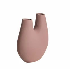 Décoration<Made in Meubles Vase rose 2 tiges en aluminium Tulipa