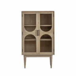 Vitrine<Made in Meubles Vitrine 2 portes en bois de manguier Lydia