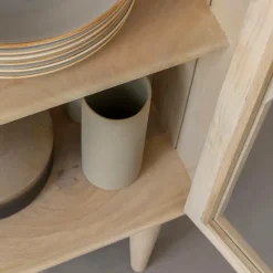 Vitrine<Made in Meubles Vitrine 2 portes en bois de manguier Lydia